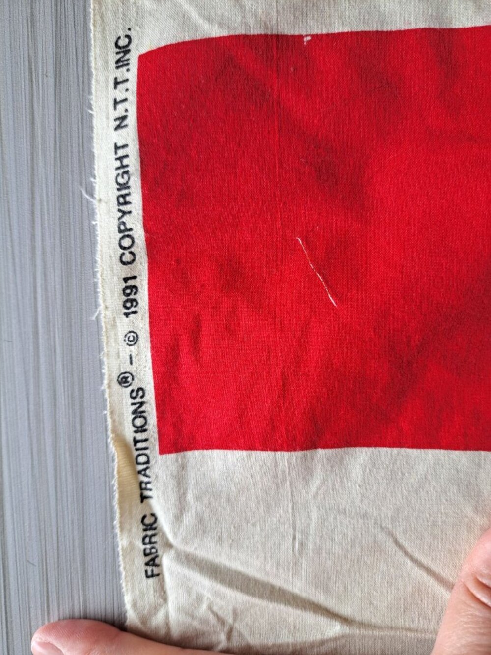 Vtg 1991 Fabric Traditions Bald Eagle USA Flag Panel 34"x44" Banner Patriotic - Picture 4 of 7